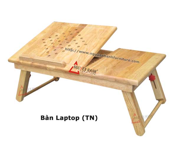 Name product: Laptop table (Natural) - Dimensions: - Description: Wood natural rubber