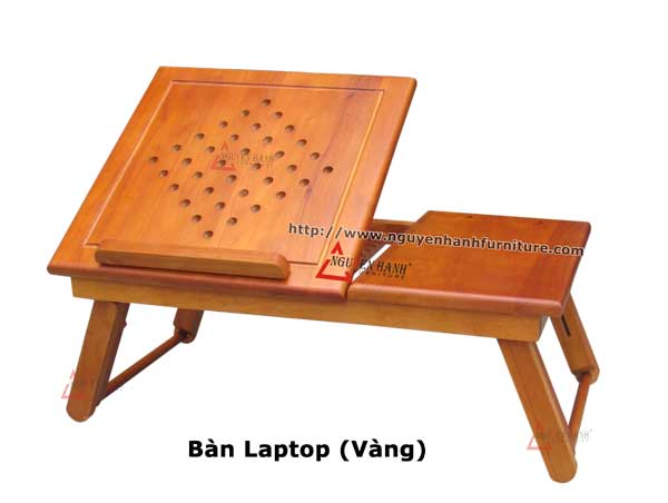 Name product: Laptop table (Yellow) - Dimensions: - Description: Wood natural rubber