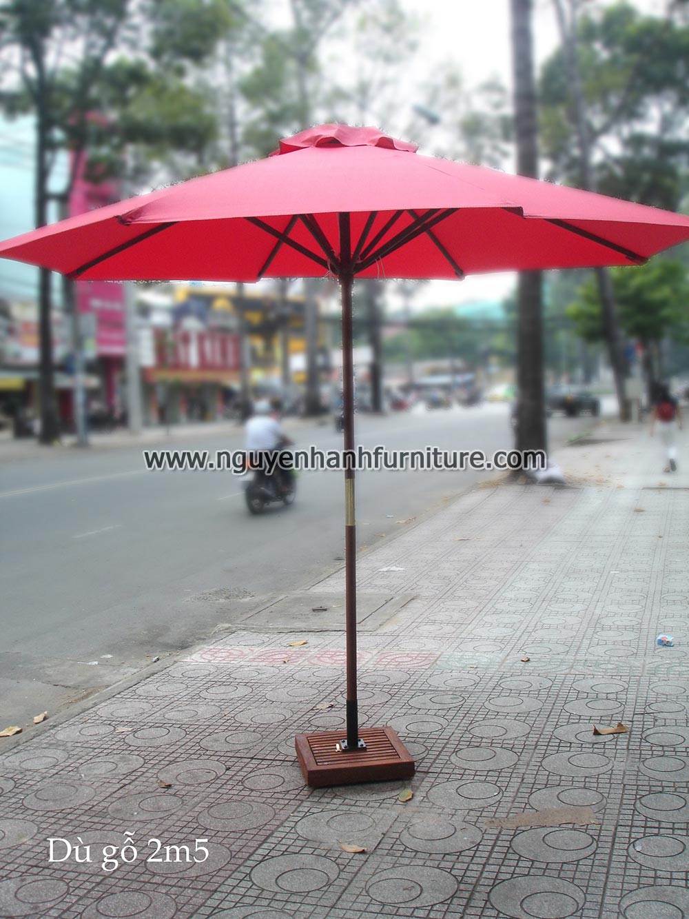 Name product: 2m5 Wooden umbrella 