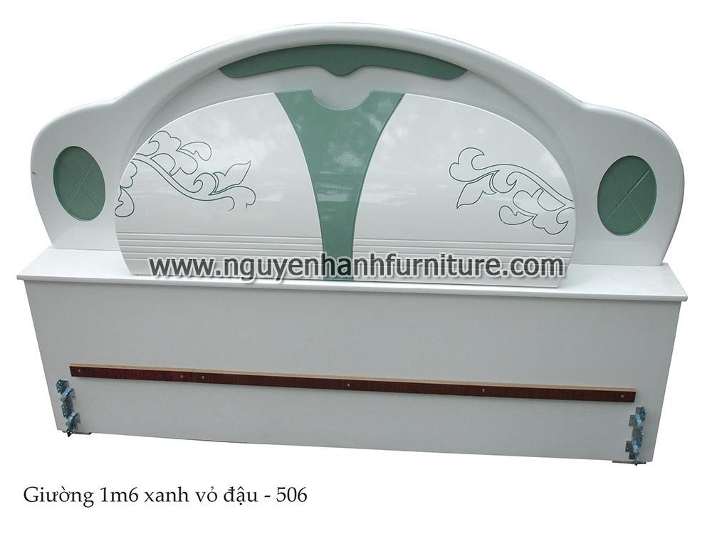 Name product: Bed 16m green husks - 506 - Dimensions: 160 x 200cm - Description: MDF 