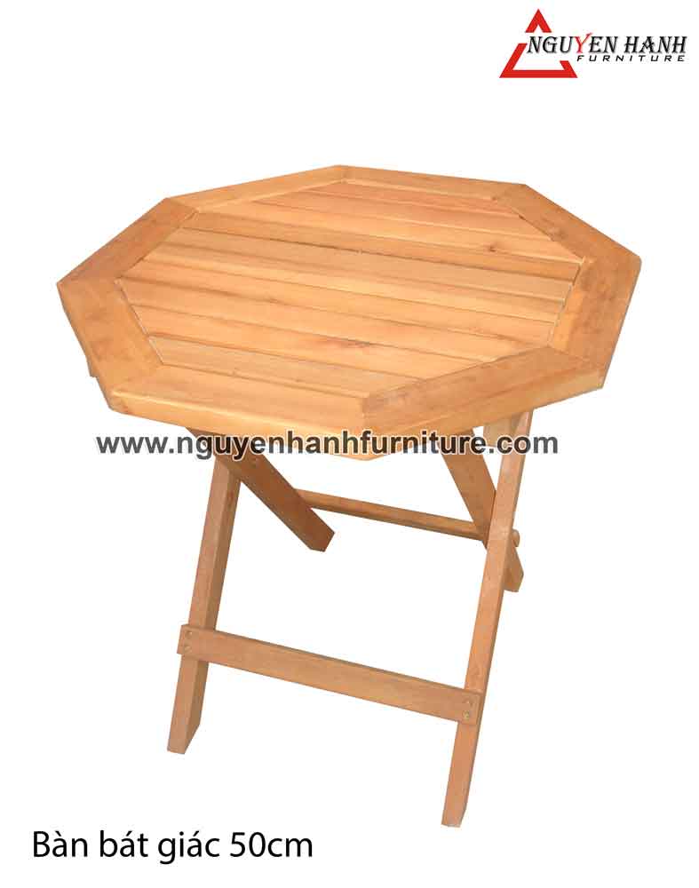 Name product: Octagon table 50 - Dimensions: 50 cm - Description: Eucalyptus wood