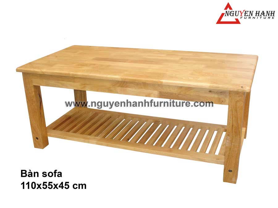 Name product: Sofa table - Dimensions: 110x55x45 cm - Description: Wood natural rubber
