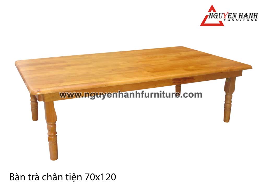 Name product: 70x120 Tea table with turnery legs (Yellow) - Dimensions: 70x120 cm - Description: Wood natural rubber